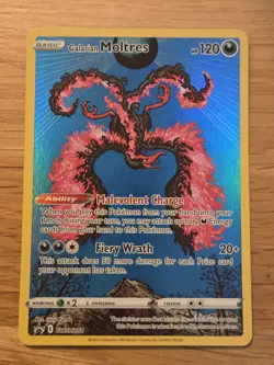 Pokemon TCG - Galarian Moltres - SWSH284 - Black Star Promo Crown Zenith NM #2 - Image 1