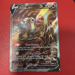 Pokemon TCG Entei V Crown Zenith: Galarian Gallery GG36/GG70 Holo Ultra Rare - Image 1
