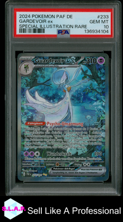 GARDEVOIR EX SPECI4L ILL RARE POKEMON GER PAF DE-PALDEAN FATES 2024 233 PSA 10 - Image 1