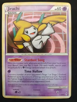 Pokemon 2011 TCG Call of Legends Holo Rare Jirachi Card 11/95 - NM - Image 1