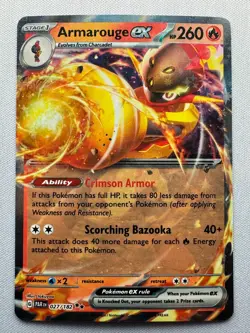 Armarouge ex 27/182 Paradox Rift Double Rare - Pokemon TCG - NM - Image 1