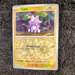 Pokemon TCG Paradox Rift Toxel 69/182 Reverse Holo - Image 1