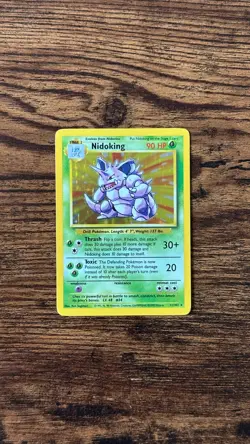 Pokemon Base Set Nidoking 11/102 1999 WOTC Holo Rare English - Image 1