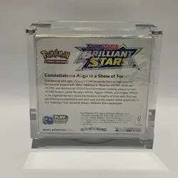Pokemon Brilliant Stars Sealed Booster Box (tear To Base) In Acrylic Case - Image 2