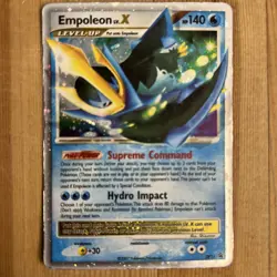Pokemon - Empoleon Lv. X - DP11 - Holo - Black Star Promo - Very Heavily Played - Image 1