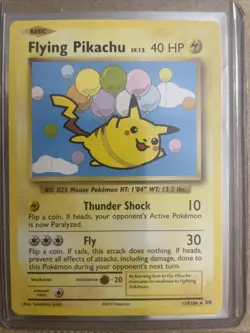 Pokemon TCG Flying Pikachu Evolutions 110/108 Regular Secret Rare - Image 1