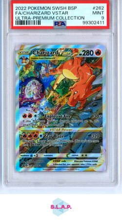 CHARIZARD VSTAR POKEMON 262 2022 S&V PROMO VSTAR PROMO ENGLISCH PSA 9 - Image 1