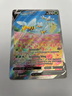 Pokemon Beedrill V 161/189 Full Art Ultra Rare Astral Radiance Near Mint NM - Image 1