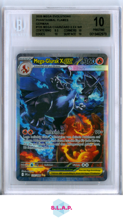MEGA CHARIZARD X EX SIR 2025 POKEMON MEGA EVOL. PHANTASMAL FLAMES GER 125 BGS 10 - Image 1