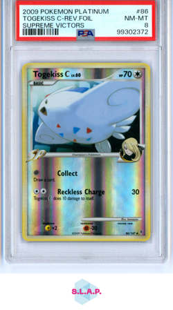 TOGEKISS C POKEMON 86 2009 SUPRIME VICTORS REV. HOLO ENGLISCH PSA 8 - Image 1