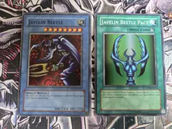 Javelin Beetle & Javelin Beetle Pact PP01-EN012 PP01-EN013 Super Rare NM Yugioh - Image 1
