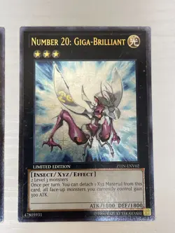 Yu-Gi-Oh Ultimate Rare Lot (6) – Xyz Numbers, Archfiend Seraph, Giga-Brilliant - Image 4