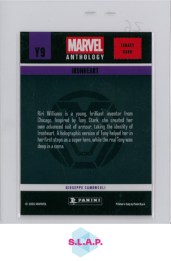 IRONHEART PANINI Y9 MARVEL ANTHOLOGY LEGACY CARD 2025 ENGLISH - Image 2
