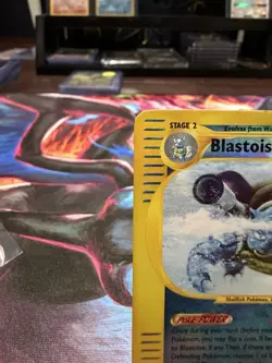 Pokemon Blastoise Expedition Base Set Reverse Holo Rare 004/165 2002 100HP Card - Image 2