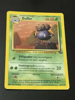 Duflor (Gloom) 37/64 German Jungle Pokemon Card - Image 1
