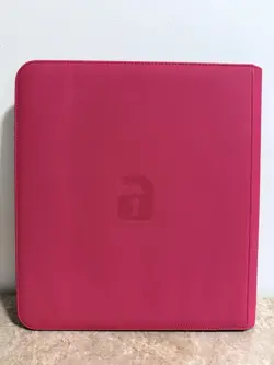 Vault X Red Card Binder 12-Pocket Exo-Tec® Zip - Side-loading, Holds 480 Cards - Image 2