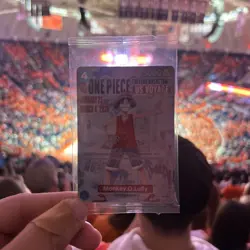 One Piece Monkey D. Luffy US College Basketball Promo Card - Image 1