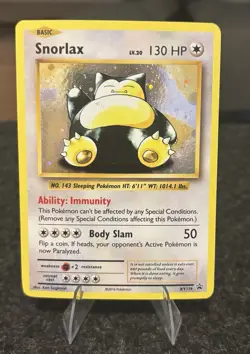 Pokemon Snorlax XY179 Evolutions Blackstar Promo Holo Card 2016 - Image 1