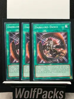 Yu-Gi-Oh! TCG Burst Protocol - Darklord Dance 1st Ed. BPRO-EN063 3 Card Lot - Image 1