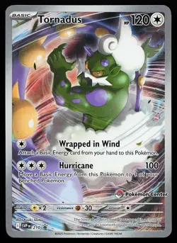 Tornadus 210 Holo Illustration Rare Pokemon Center STAMPED Promo Pokemon Card - Image 1
