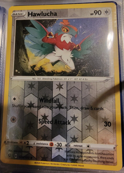 Reverse Holo Foil Hawlucha # 148/192 Rebel Clash Set Pokemon Cards NM/MINT - Image 1