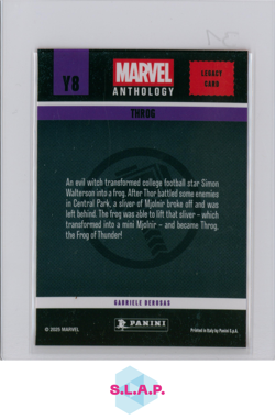 THROG PANINI Y8 MARVEL ANTHOLOGY LEGACY CARD 2025 ENGLISH - Image 2