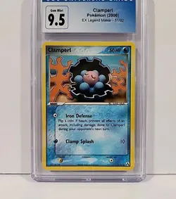 CGC 💎 Mint 9.5 Clamperl 51/92 Non Holo EX Legend Maker 2006 Pokemon Card Graded - Image 4