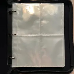 Pokemon TCG Card Holder 3 Ring Binder, 49 Sheets, 4 Cards Per Sheet, Zip Closure - Image 5