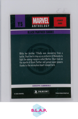 BLACK PANTHER (SHURI) PANINI Y5 MARVEL ANTHOLOGY LEGACY CARD 2025 ENGLISH - Image 2