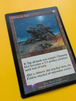 Chimeric Idol. Artifact MTG CARD OLD BORDER FOIL CARD. PROPHECY JUNE 2000. - Image 3