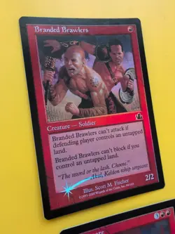 Devastate & Branded Brawlers MTG 2 OLD BORDER FOIL CARD. PROPHECY JUNE 2000. - Image 5