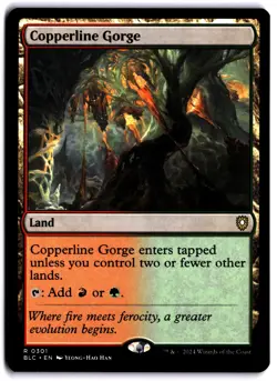 Copperline Gorge NM BLC Commander: Bloomburrow MTG - Image 1