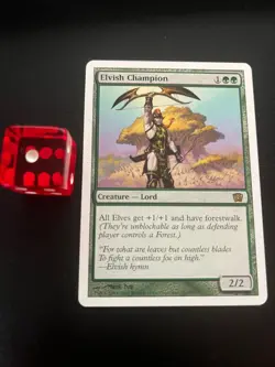 MTG ELVISH CHAMPION EXC CAMPIONE ELFICO 8TH VINTAGE - Image 1