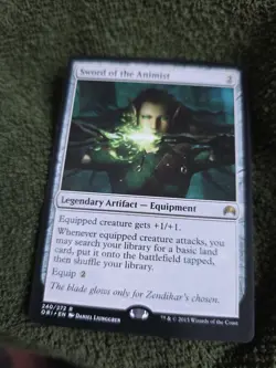 MTG Magic Sword Of The Animist 240/272 ORI EN KARTE CARD Tcg - Image 1