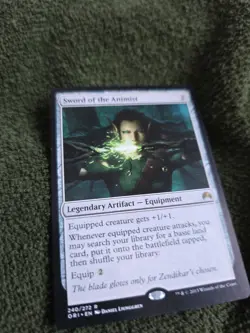 MTG Magic Sword Of The Animist 240/272 ORI EN KARTE CARD Tcg - Image 2