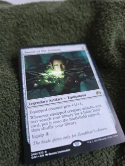 MTG Magic Sword Of The Animist 240/272 ORI EN KARTE CARD Tcg - Image 3