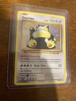 Pokemon TCG Snorlax XY179 Black Star Promo Rare Holo LP - Image 1