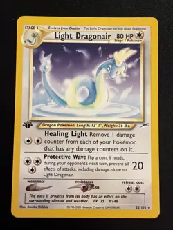 2002 POKEMON NEO DESTINY 1ST EDITION #22/105 LIGHT DRAGONAIR - NM - Image 1