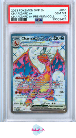 CHARIZARD EX POKEMON 56 2023 S&V PROMO PROMO ENGLISCH PSA 10 - Image 1