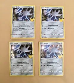 Dialga 020/025 Pokemon TCG 25th Anniversary Celebrations Lot of 4 Holo Rare NM/M - Image 1