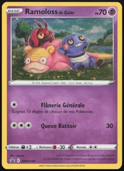 Carte Pokemon Ramoloss de Galar SWSH126 Holo Promo SWSH Francais - Image 1