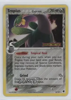 Tropius Reverse Foil Pokemon EX Dragon Frontiers #23 2006 - Image 1