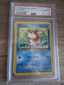 Pokemon 1999 Jungle 1st Edition Goldeen 53/64 PSA 10 GEM MINT - Image 2