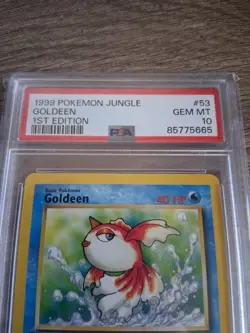 Pokemon 1999 Jungle 1st Edition Goldeen 53/64 PSA 10 GEM MINT - Image 5