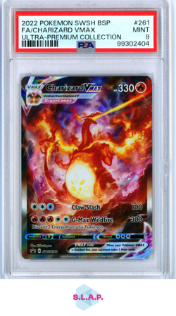 CHARIZARD VMAX POKEMON 261 2022 S&V PROMO VMAX PROMO ENGLISCH PSA 9 - Image 1