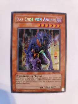 Yu-Gi-Oh Das Ende von Anubis AST-DE000 Secret Rare Holo Karte Deutsch TCG - Image 1