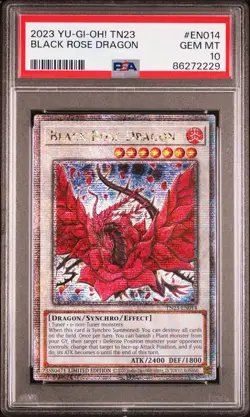 2023 YU-GI-OH! TN23 QUARTER CENTURY BLACK ROSE DRAGON PSA 10 - Image 1