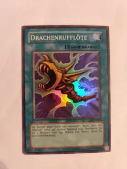Yu-Gi-Oh Drachenrufflote SDK-G039 Super Rare Deutsch Holo Karte TCG - Image 1