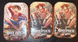 One Piece TCG: Vol 2, 3 PROMO TINS LUFFY, ACE, ACE, ENGLISH - Image 1