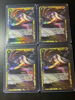 Crocodile -OP14-120 SEC One Piece The Azure Sea's Seven Foil LOT OF 4!!! - Image 1